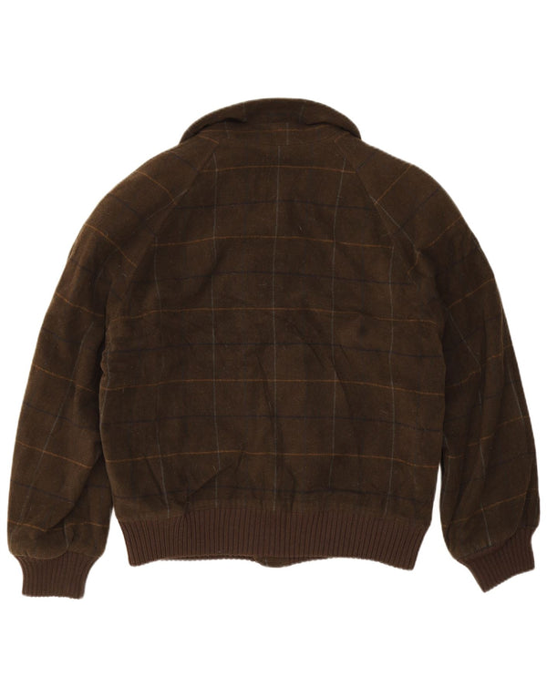 Giacca bomber da uomo Pierre Cardin UK 42 XL a quadri kaki