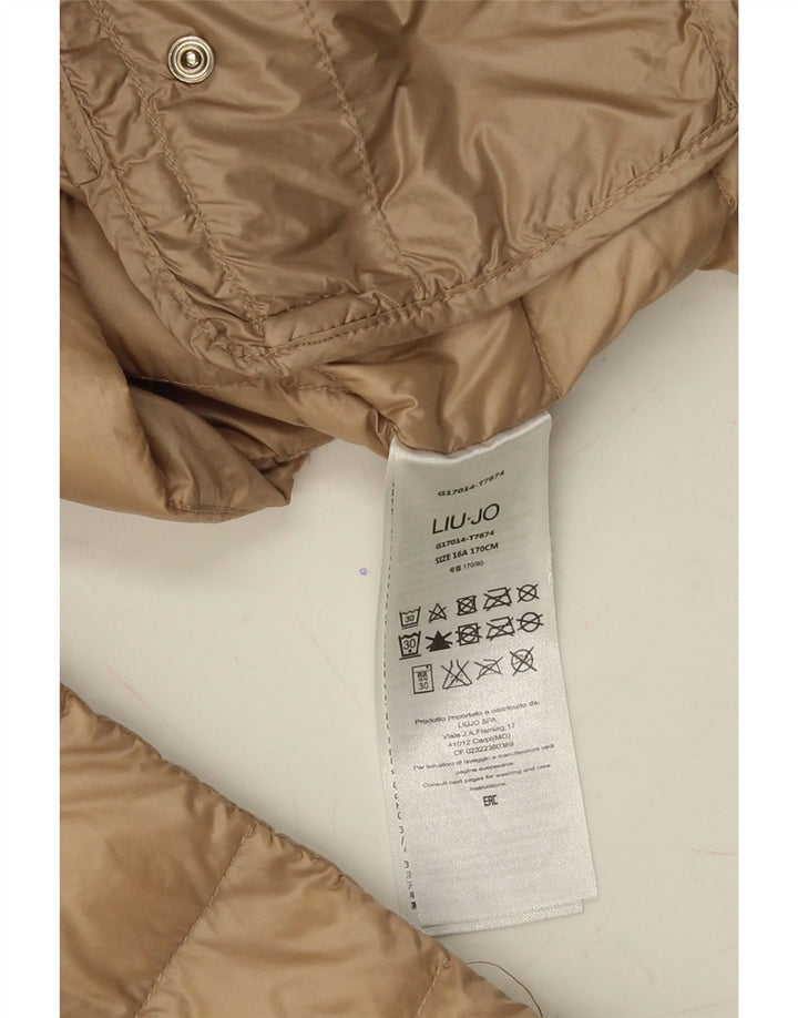 LIU JO Girls Padded Jacket 15-16 Years Beige Polyamide Vintage Liu Jo and Second-Hand Liu Jo from Messina Hembry 