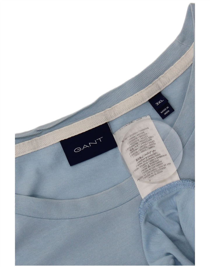 Gant T-shirt grafica da uomo Top 3XL in cotone blu