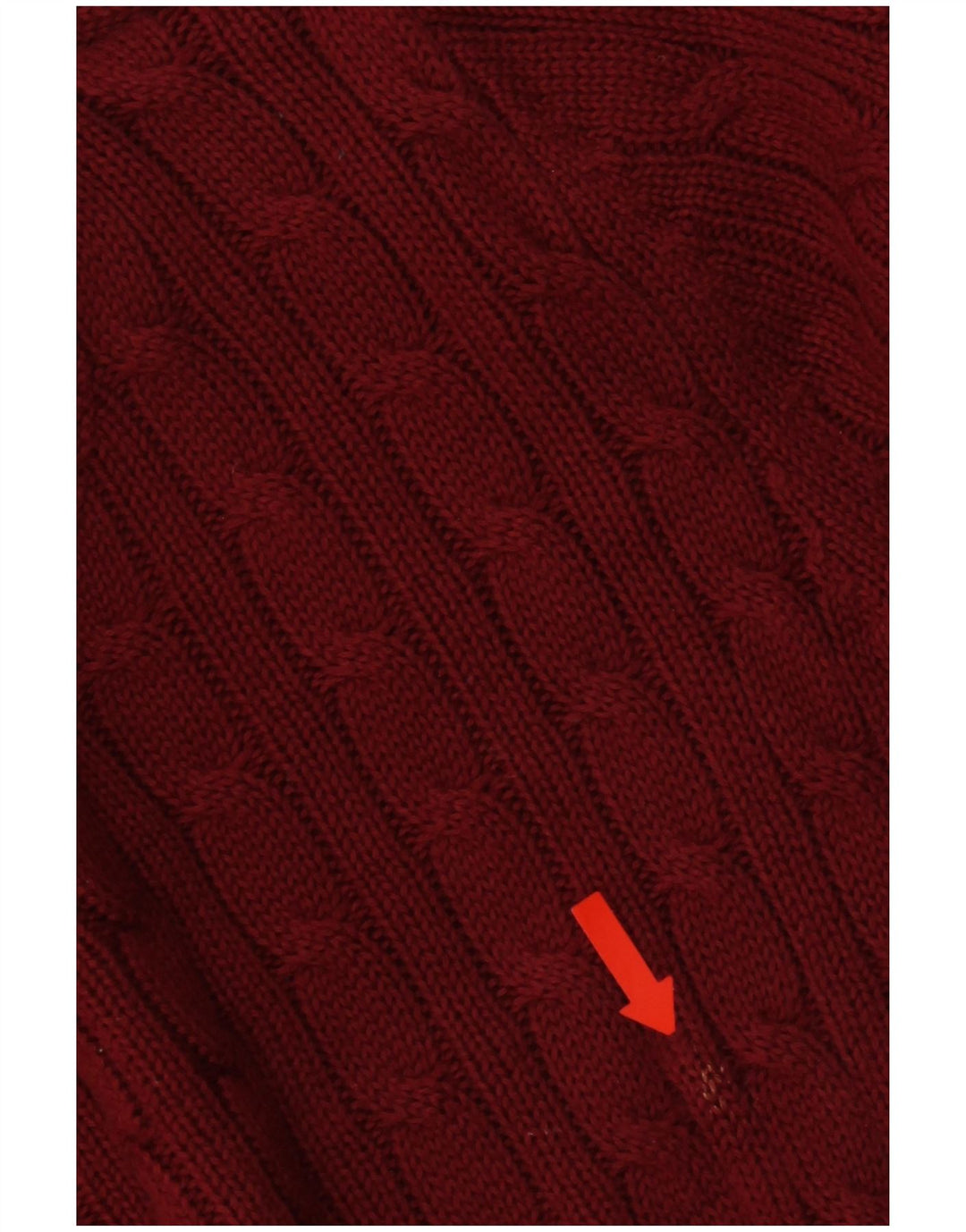 Maglione maglione girocollo da donna Calvin Klein Jeans UK 14 cotone rosso medio