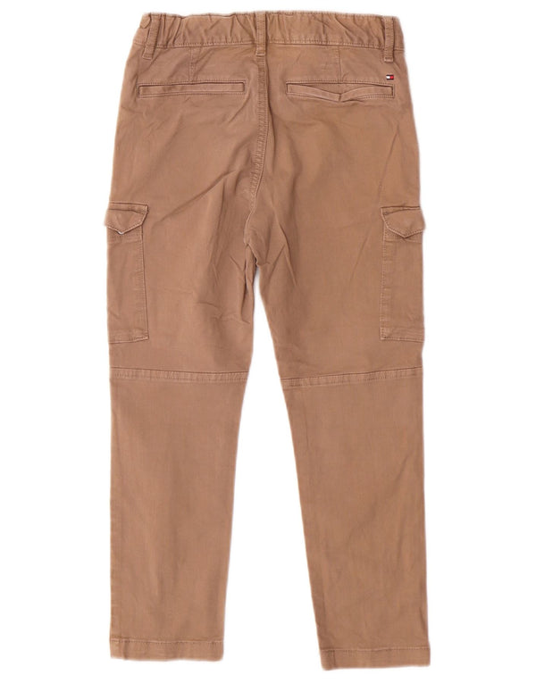 Pantaloni cargo slim fit Tommy Hilfiger per ragazzi 6-7 anni W22 L19 in cotone beige