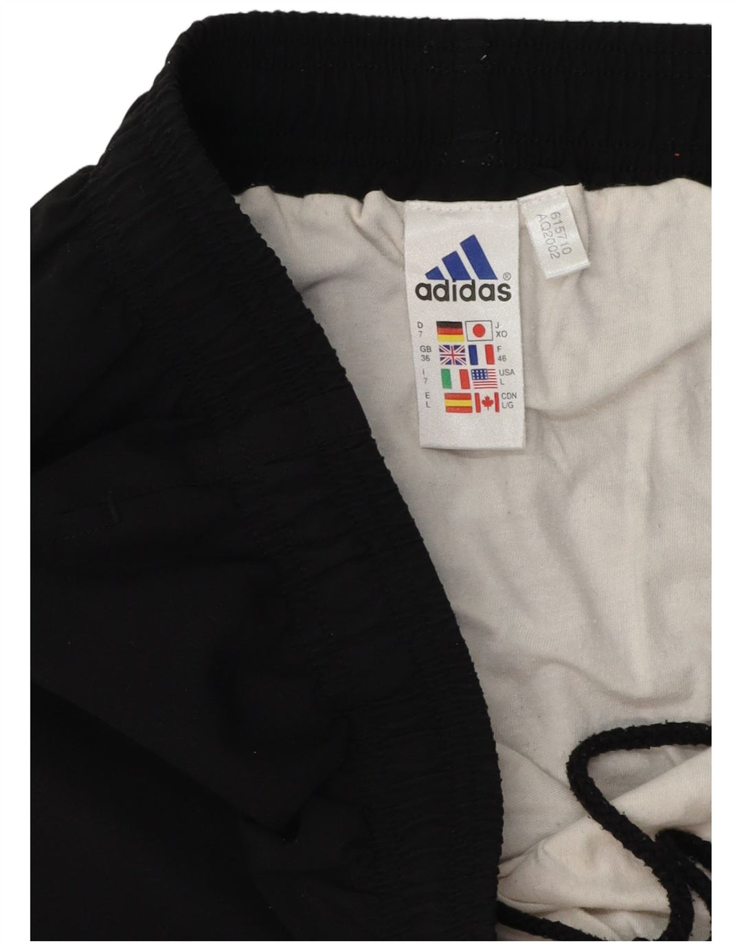 Pantaloncini sportivi da uomo Adidas grandi sportivi in poliestere nero