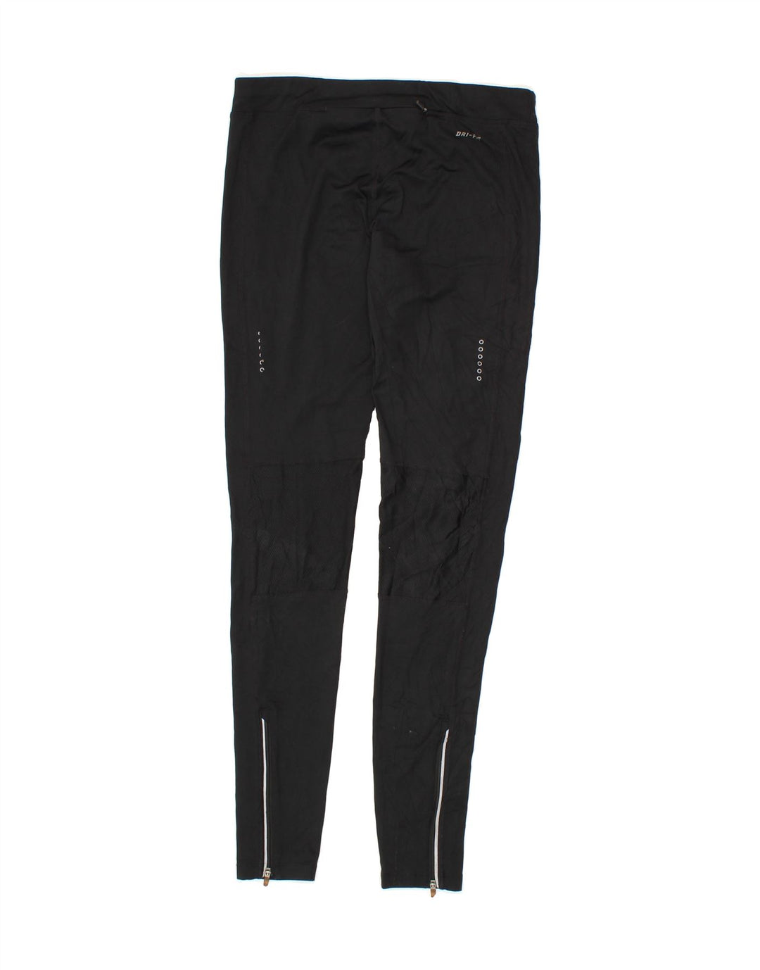 NIKE Womens Dri Fit Leggings UK 12 Medium  Black Polyester Vintage Nike and Second-Hand Nike from Messina Hembry 