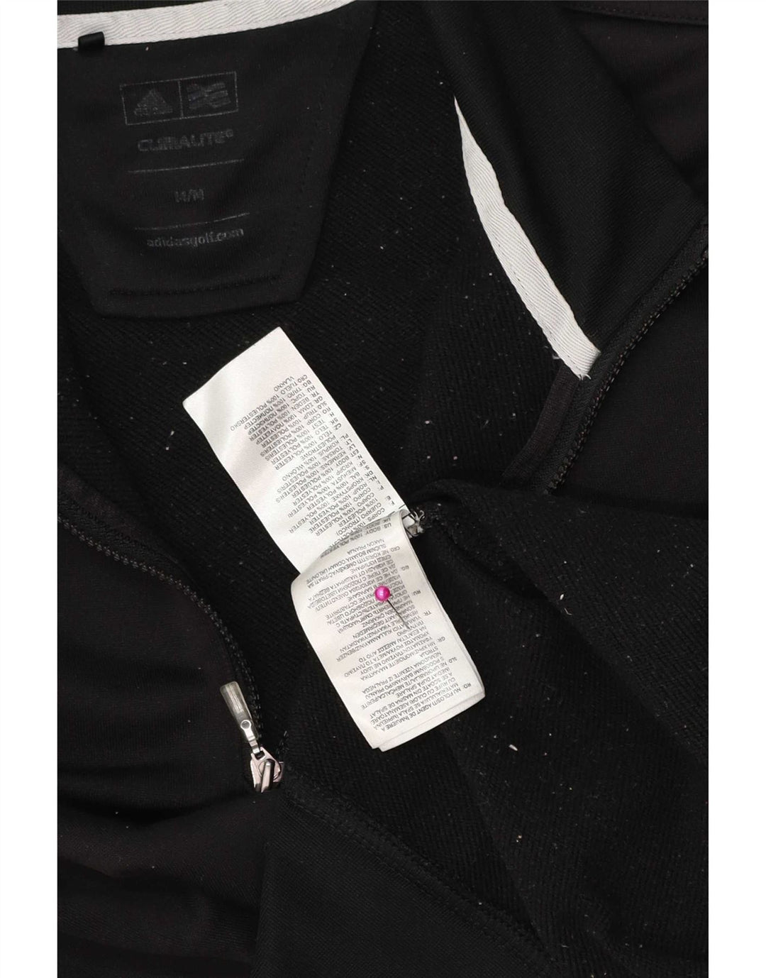 Felpa Adidas Uomo Climalite con zip e collo maglione medio poliestere nero