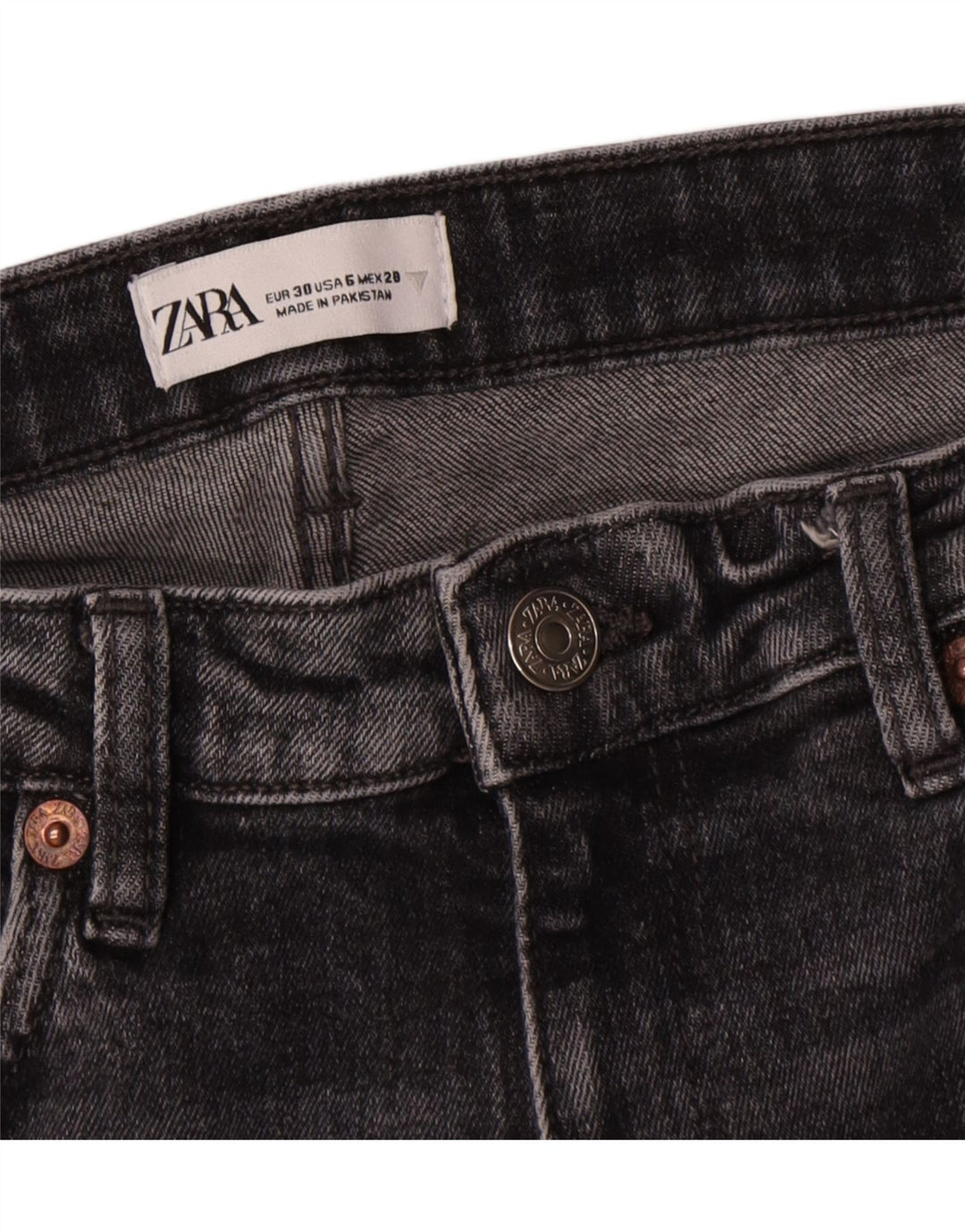 Jeans Bootcut da donna Zara EU 38 Small W28 L26 Grigio