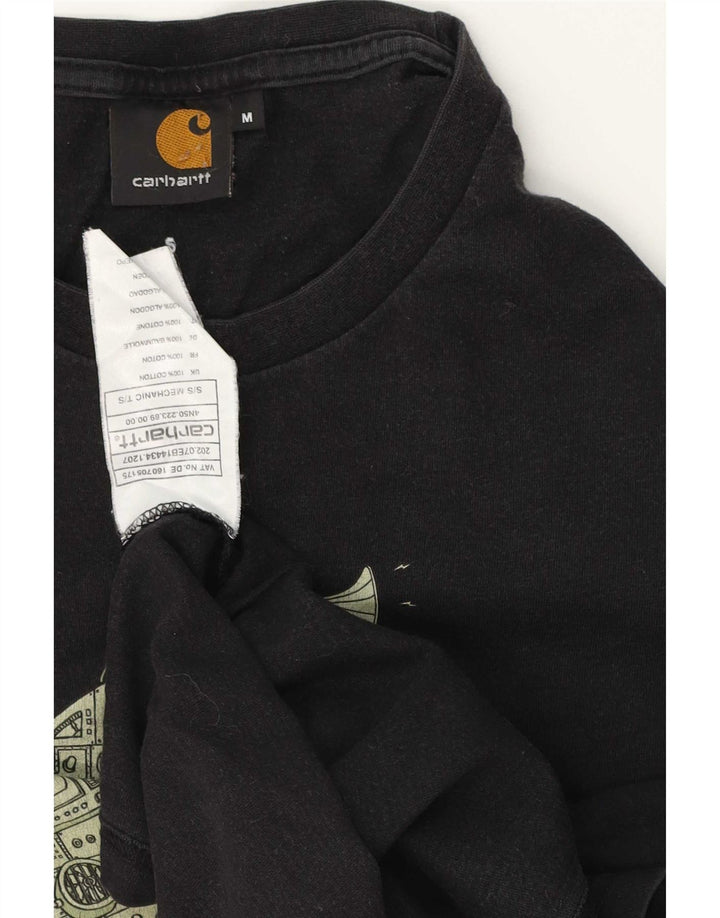T-shirt grafica da uomo Carhartt Top in cotone nero medio