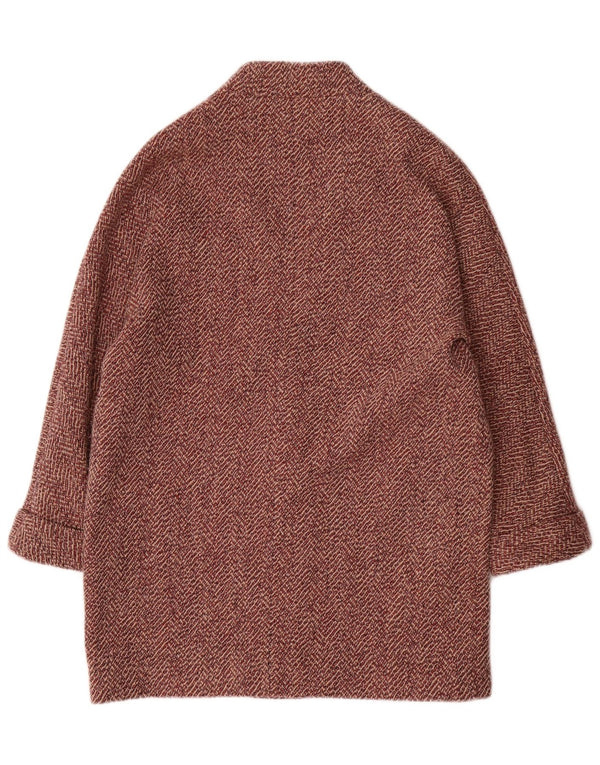 Soprabito da donna Massimo Dutti UK 14 Viscosa a spina di pesce rossa media