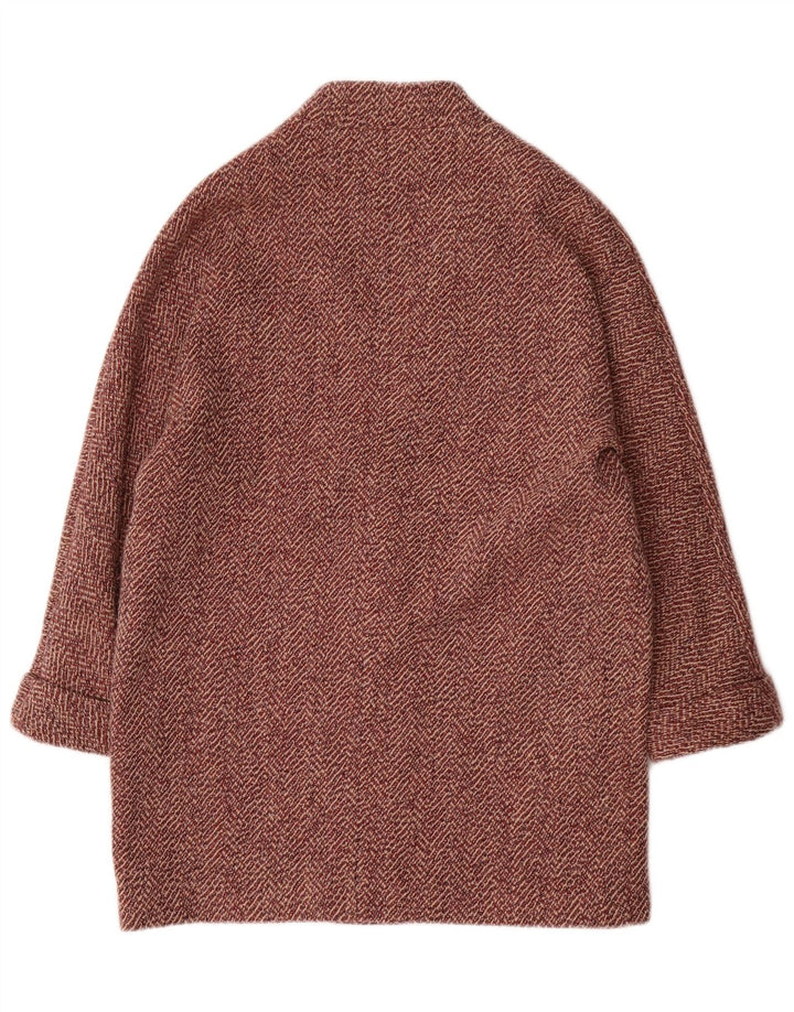 Soprabito da donna Massimo Dutti UK 14 Viscosa a spina di pesce rossa media