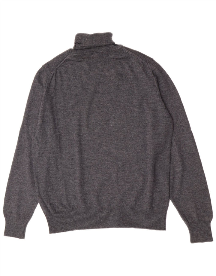 Maglione maglione collo alto da uomo Zara grigio medio