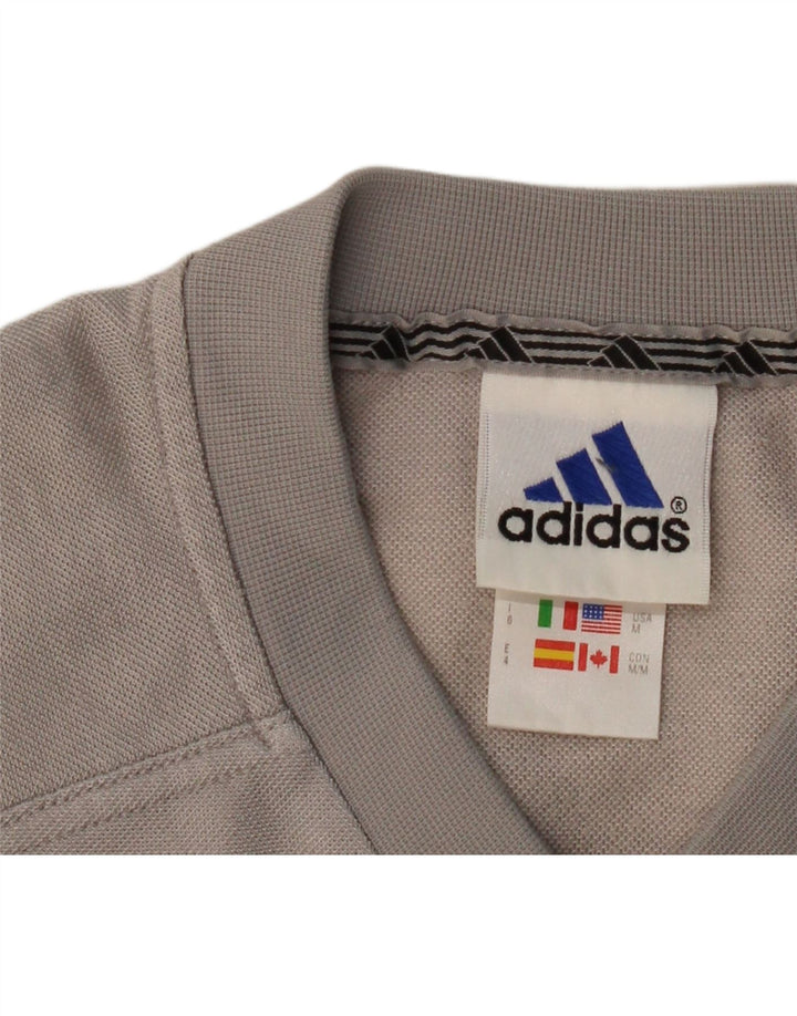 ADIDAS Mens T-Shirt Top Medium Grey Polyester