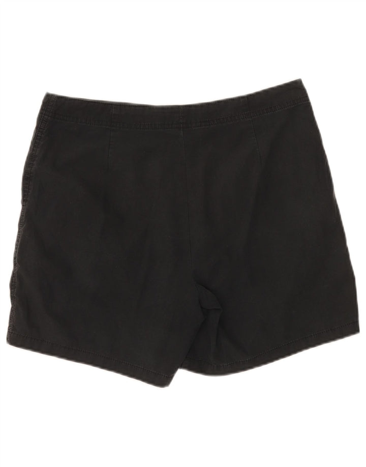 Pantaloncini chino da donna Marks & Spencer UK 12 medi W32 cotone nero