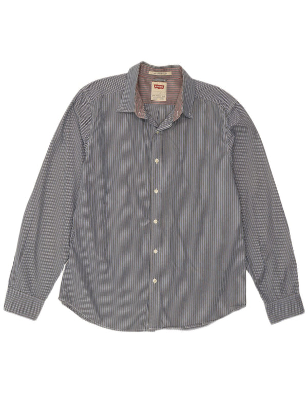 Camicia Levi's da uomo dalla vestibilità standard, a righe blu grandi