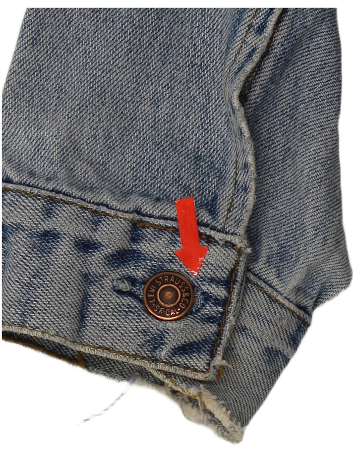 Giacca di jeans da uomo Levi's UK 38 Cotone blu medio