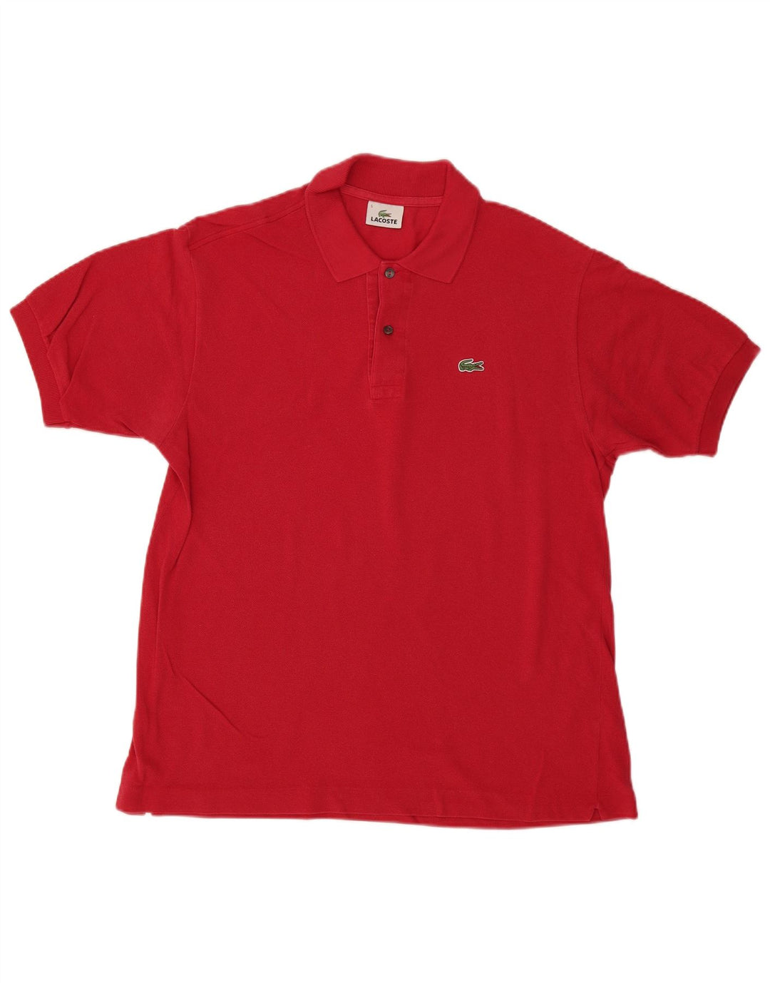 Polo da uomo Lacoste taglia 5 grande in cotone rosso