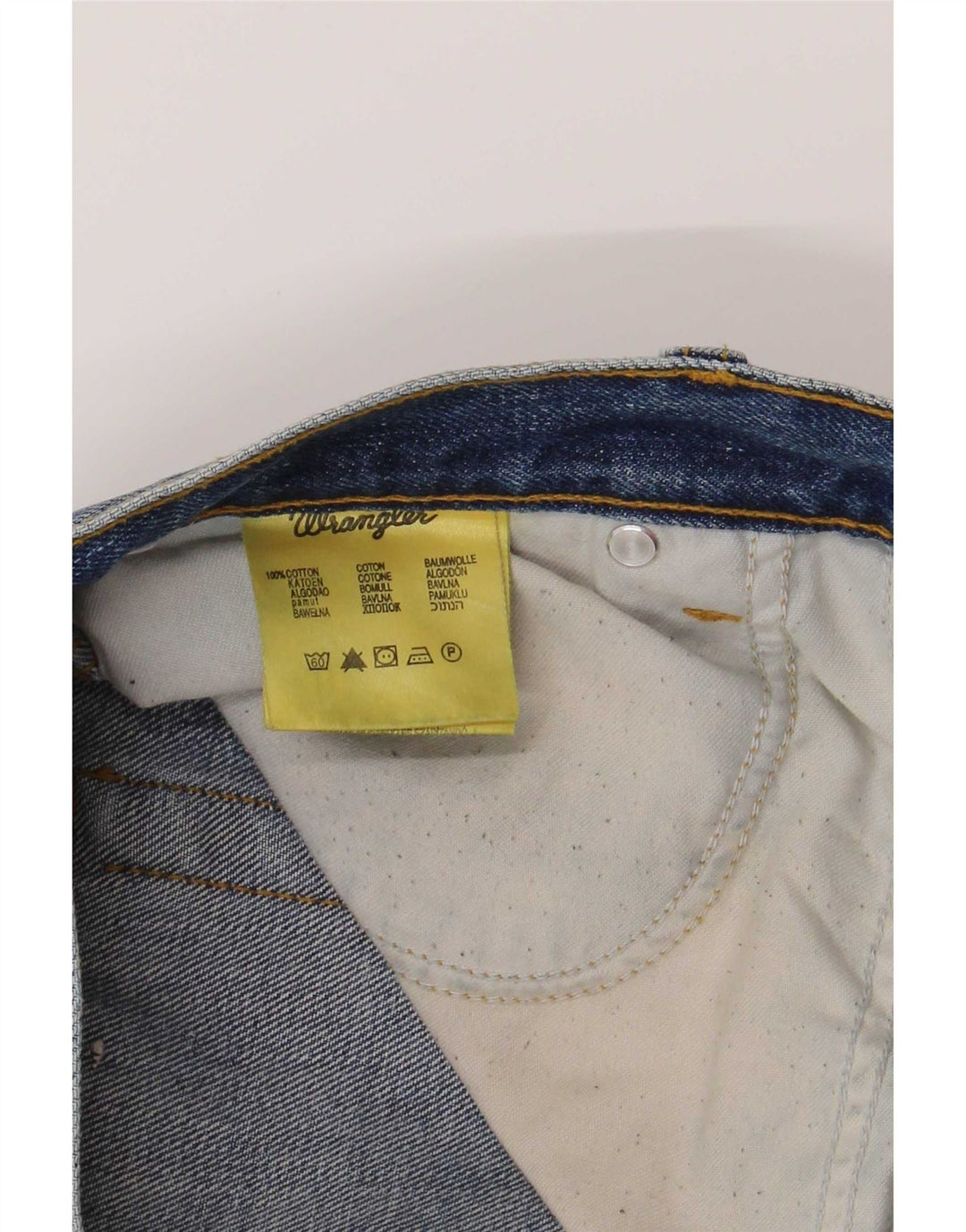 Jeans dritti regolari da uomo Wrangler Texas W36 L30 cotone blu