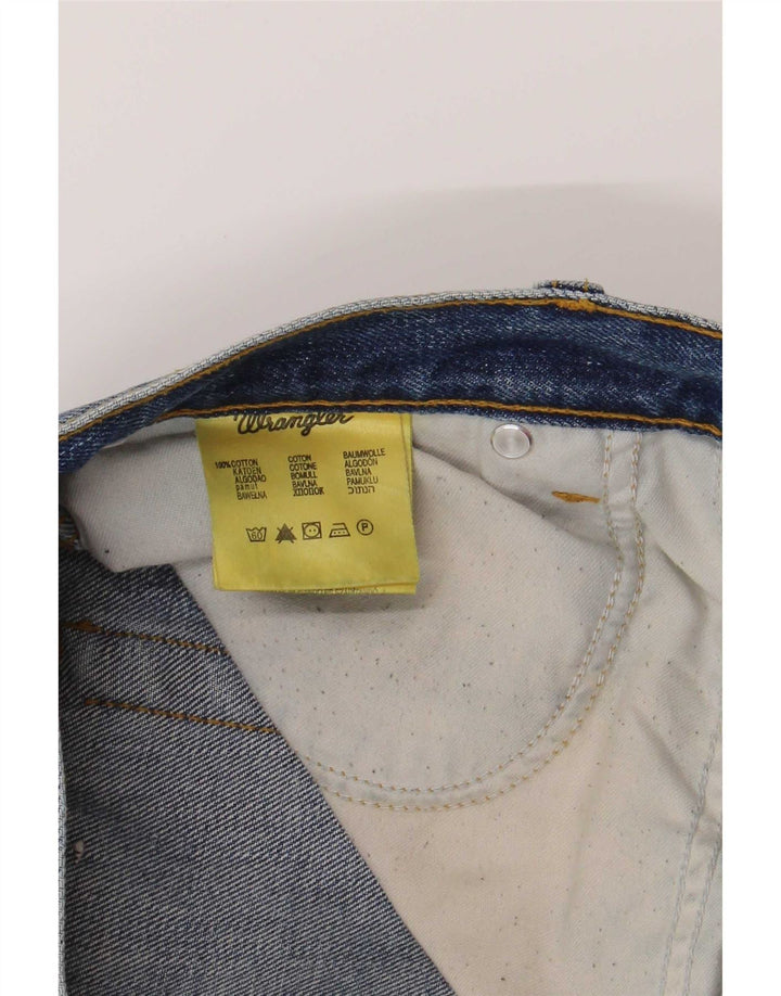 Jeans dritti regolari da uomo Wrangler Texas W36 L30 cotone blu