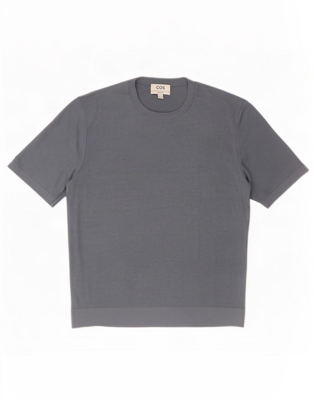 T-shirt regolare da uomo Cos Top in seta blu medio