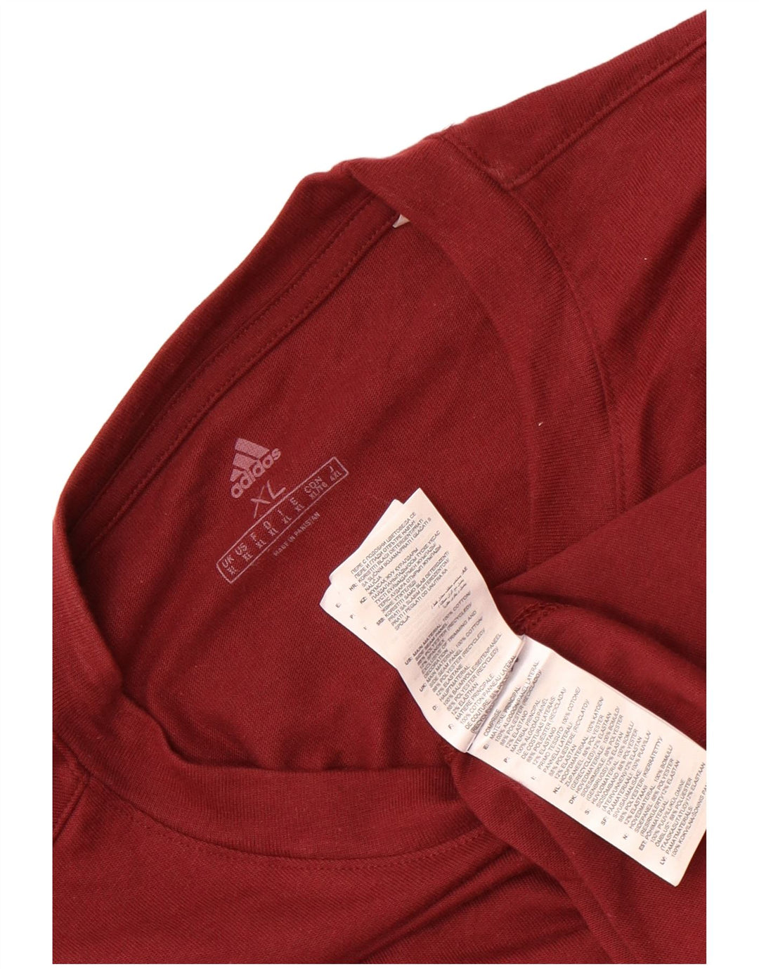 Maglietta Adidas da uomo Top XL Bordeaux in cotone