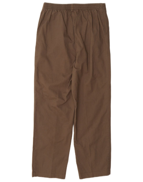 Pantaloni casual dritti da donna Marks & Spencer UK 8 piccoli W26 L26 Marrone