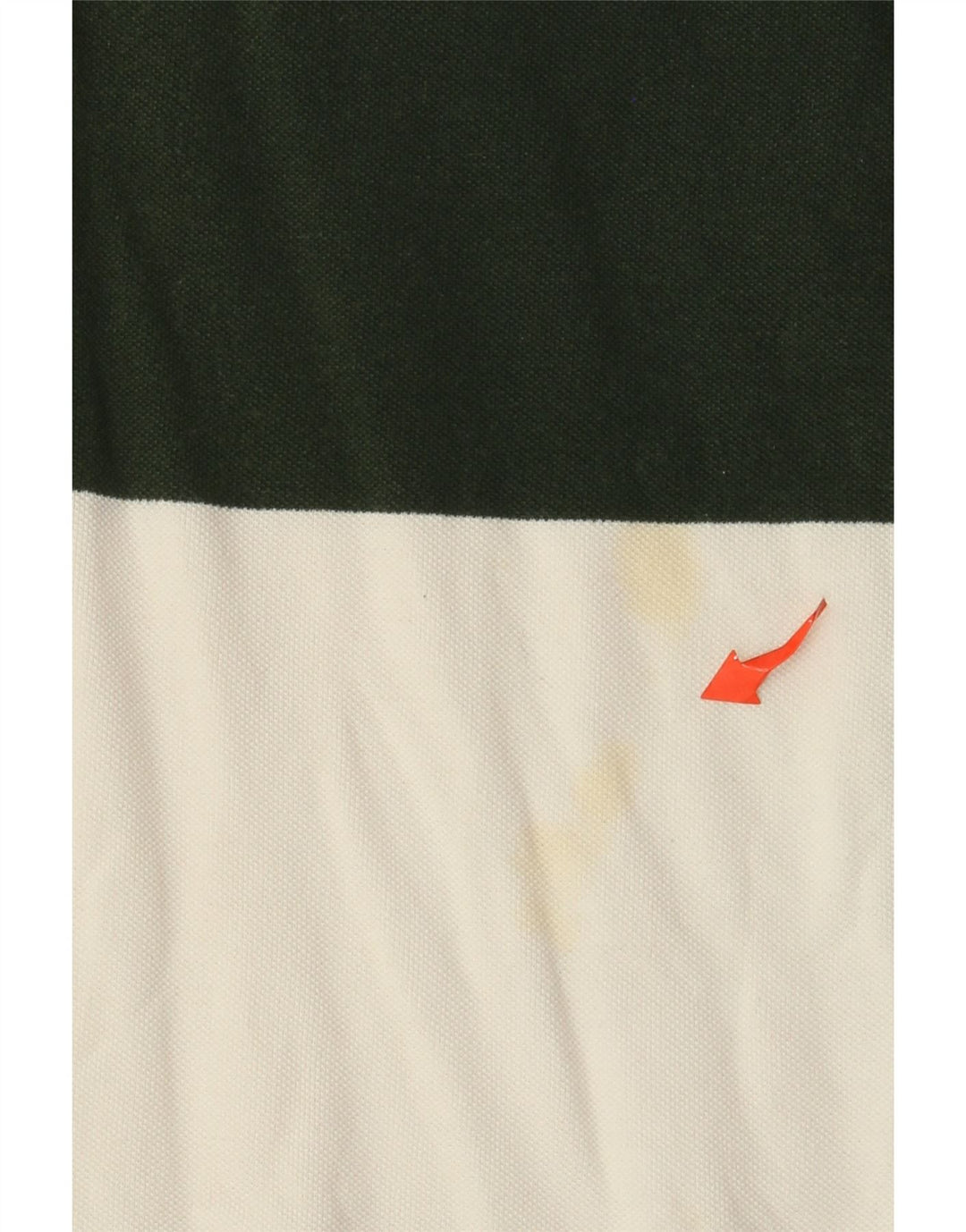 Polo da uomo Massimo Dutti in cotone a righe grandi verdi