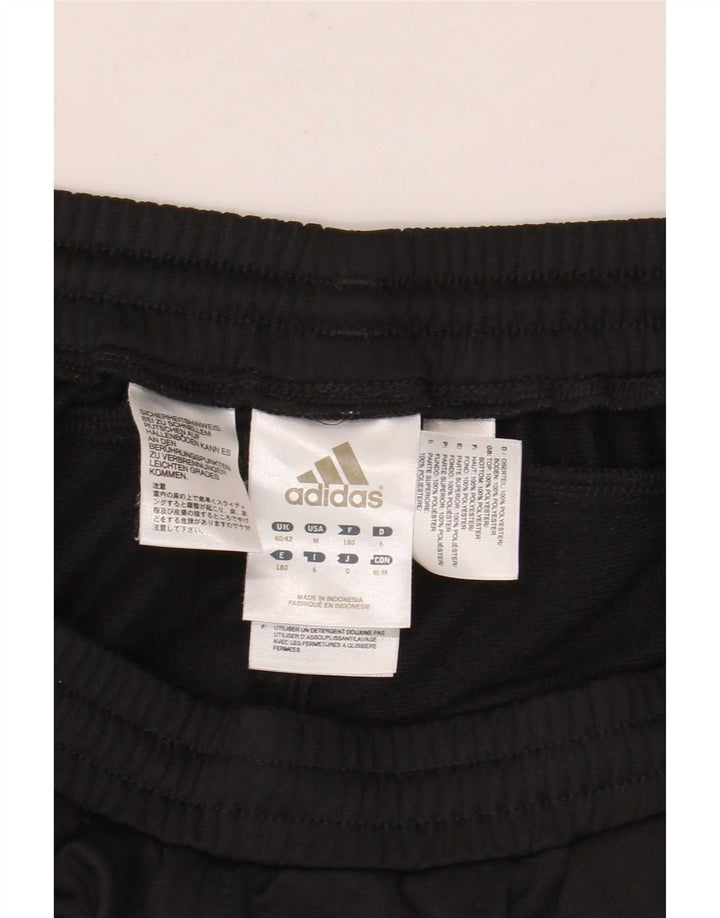 Pantaloni da tuta da uomo Adidas UK 40/42 Poliestere color block medio nero