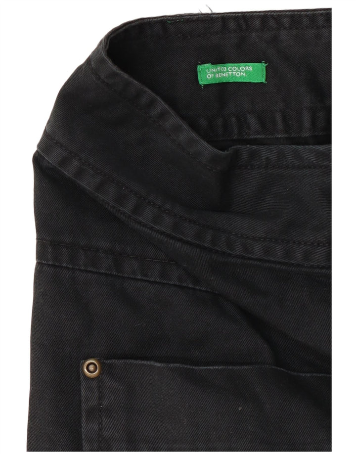 Gonna mini cargo da donna Benetton W28 blu navy medio