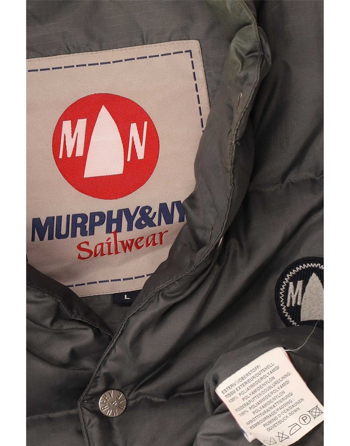 Gilet imbottito da uomo Murphy & Nye UK 40 Large Grigio Poliammide