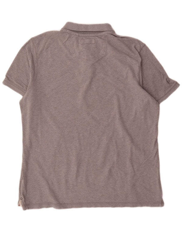 Polo da uomo Fat Face 2XL in cotone grigio