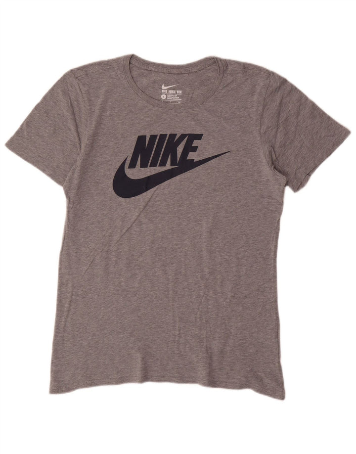 T-shirt grafica da uomo Nike Top Small in cotone grigio