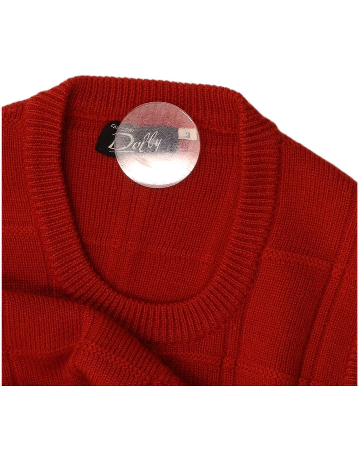 Canotta corta da donna VINTAGE UK 10 piccola rossa