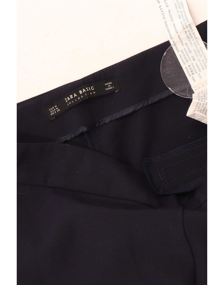 Pantaloni chino slim da donna Zara medi W28 L28 poliestere blu navy