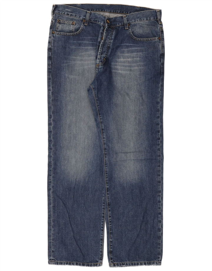 Jeans dritti da uomo Carhartt W38 L32 cotone blu