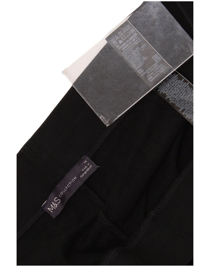 Leggings da donna Marks & Spencer UK 14 grande cotone nero