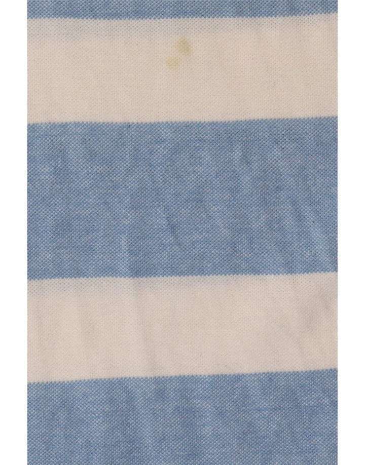 Crew Clothing Polo da uomo in cotone a righe blu medio