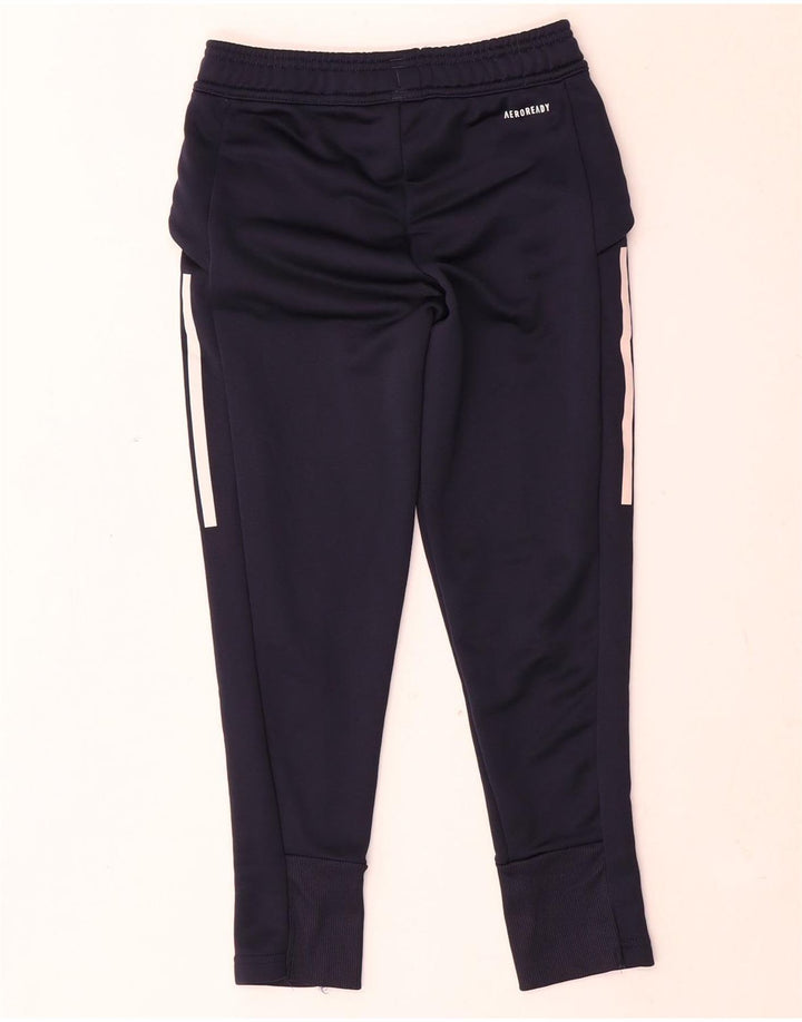 Pantaloni della tuta Adidas da bambino della Juventus 7-8 anni in poliestere blu navy