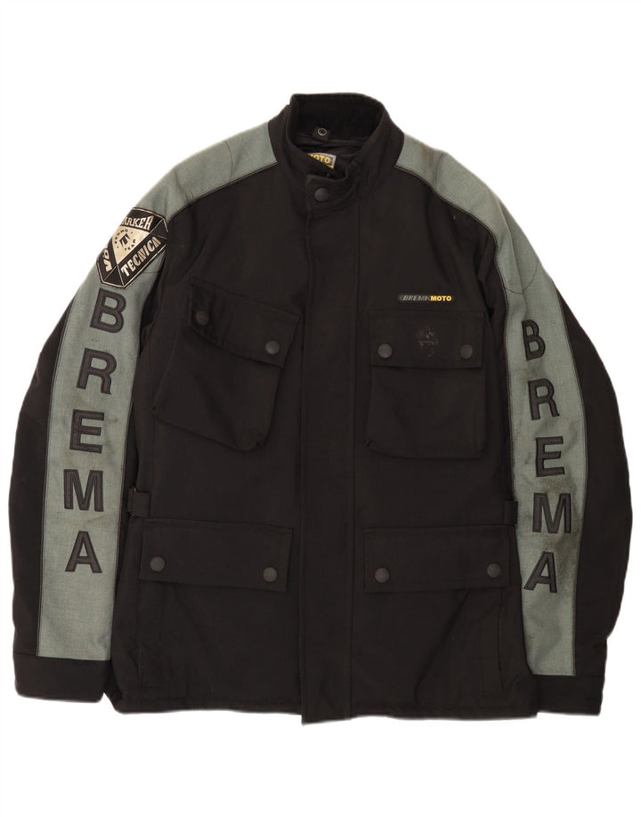 Giacca da corsa grafica da uomo Brema IT 50 Large Black Colourblock