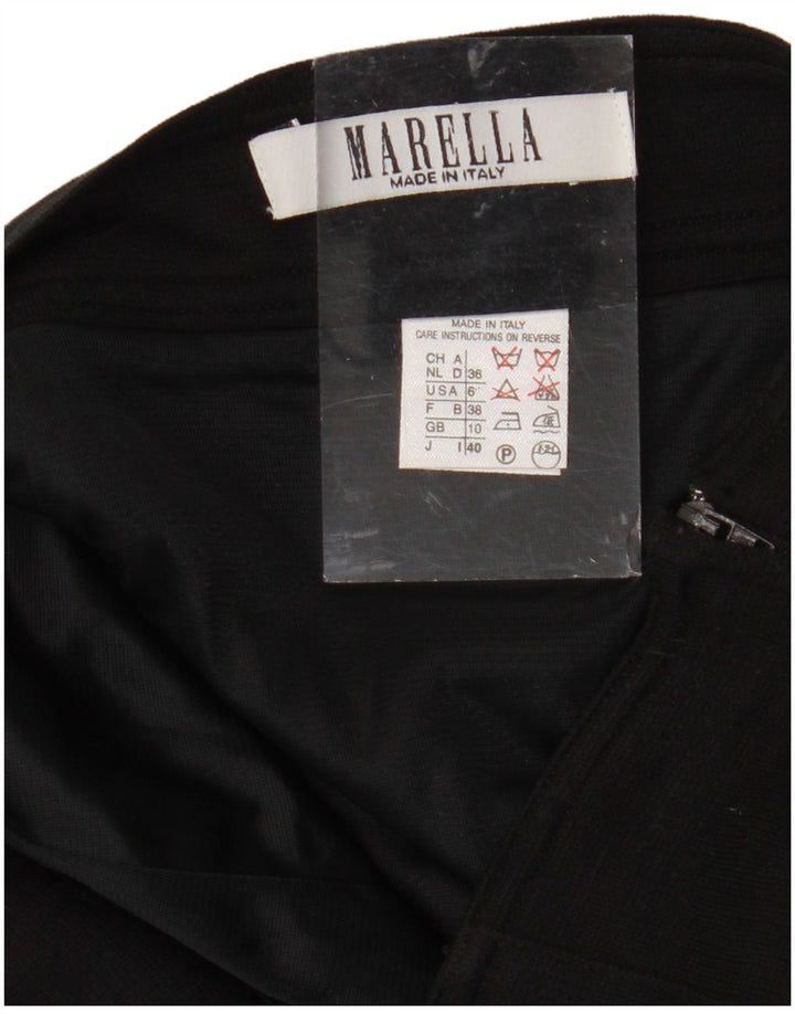 Gonna a tubino da donna MARELLA UK 10 piccola W28 lana nera