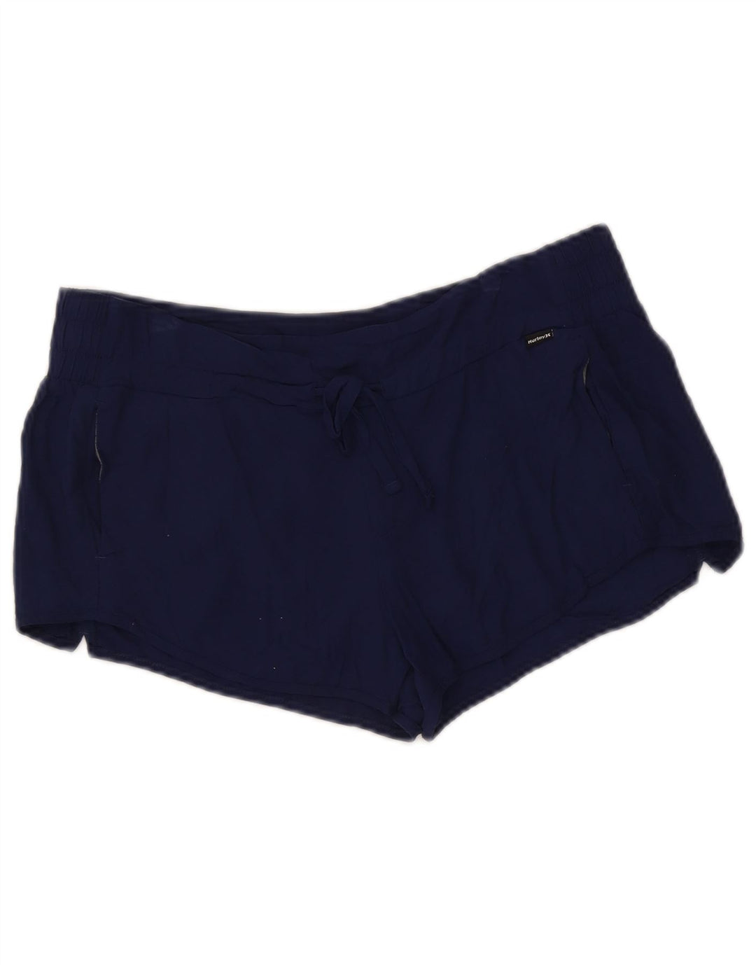 Pantaloncini sportivi Hurley da donna UK 14 medi in rayon blu navy