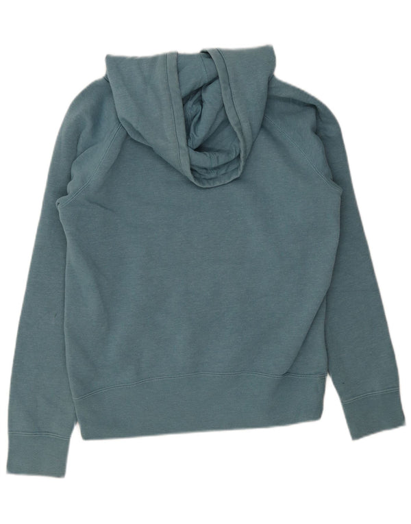 Hurley Womens Graphic Hoodie Jumper UK 14 Medium Blue Cotton
