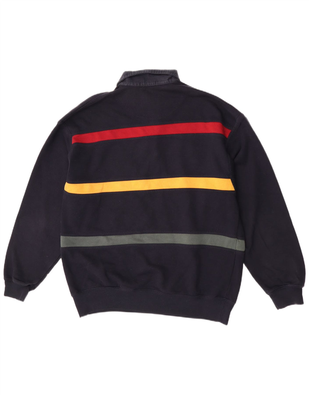 Marks & Spencer Uomo St. Michael Felpa Maglione Medio Blu Navy a Righe