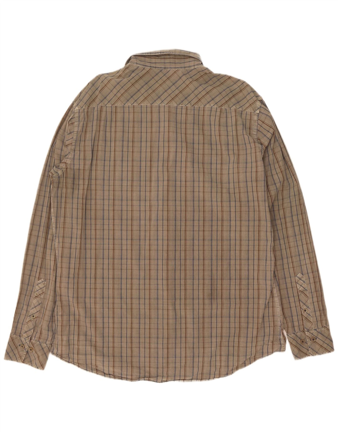 Camicia Marlboro Classics da uomo vestibilità regolare 2XL cotone a quadri kaki