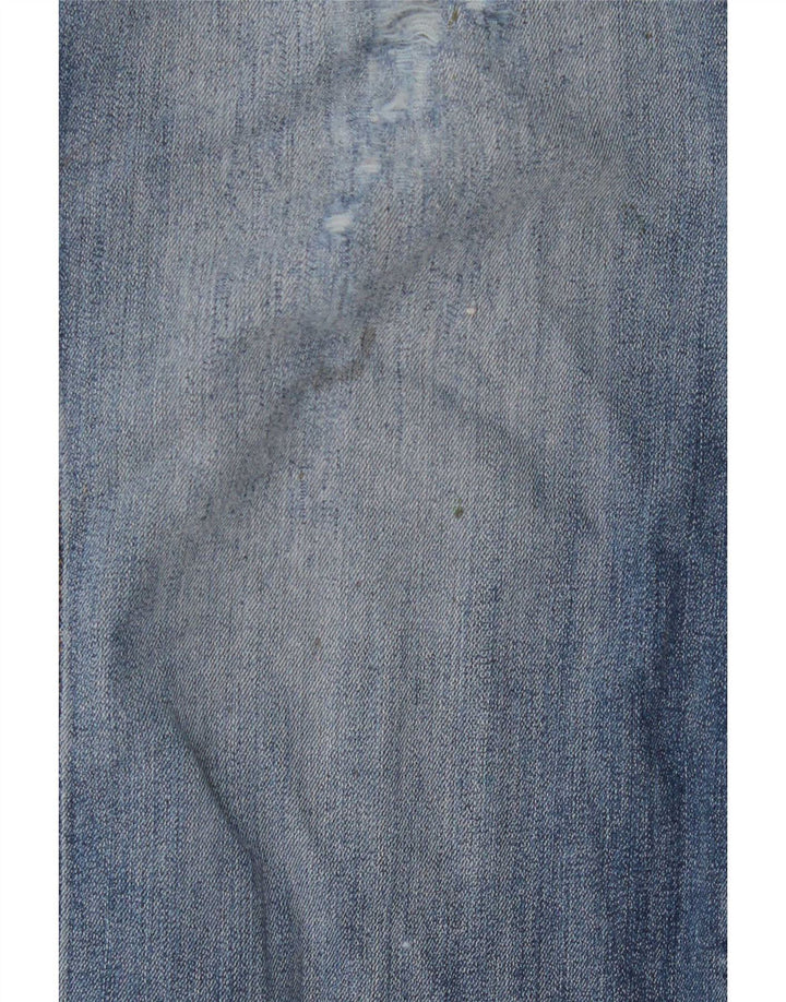 Jeans dritti invecchiati da uomo Wrangler W38 L27 Blu