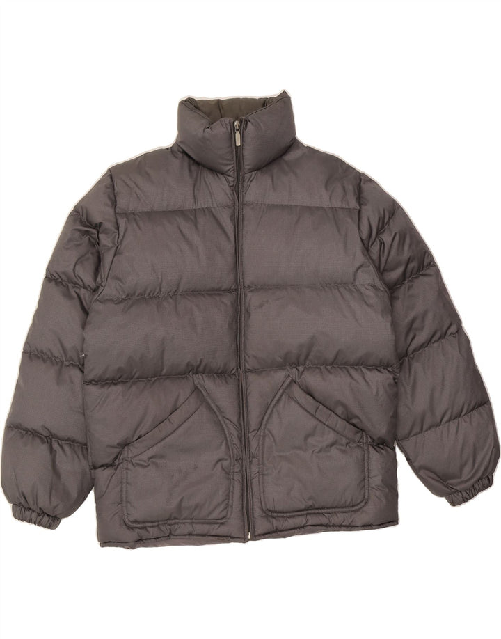 VINTAGE Mens Padded Jacket EU 40 Large Grey Nylon Vintage Vintage and Second-Hand Vintage from Messina Hembry 