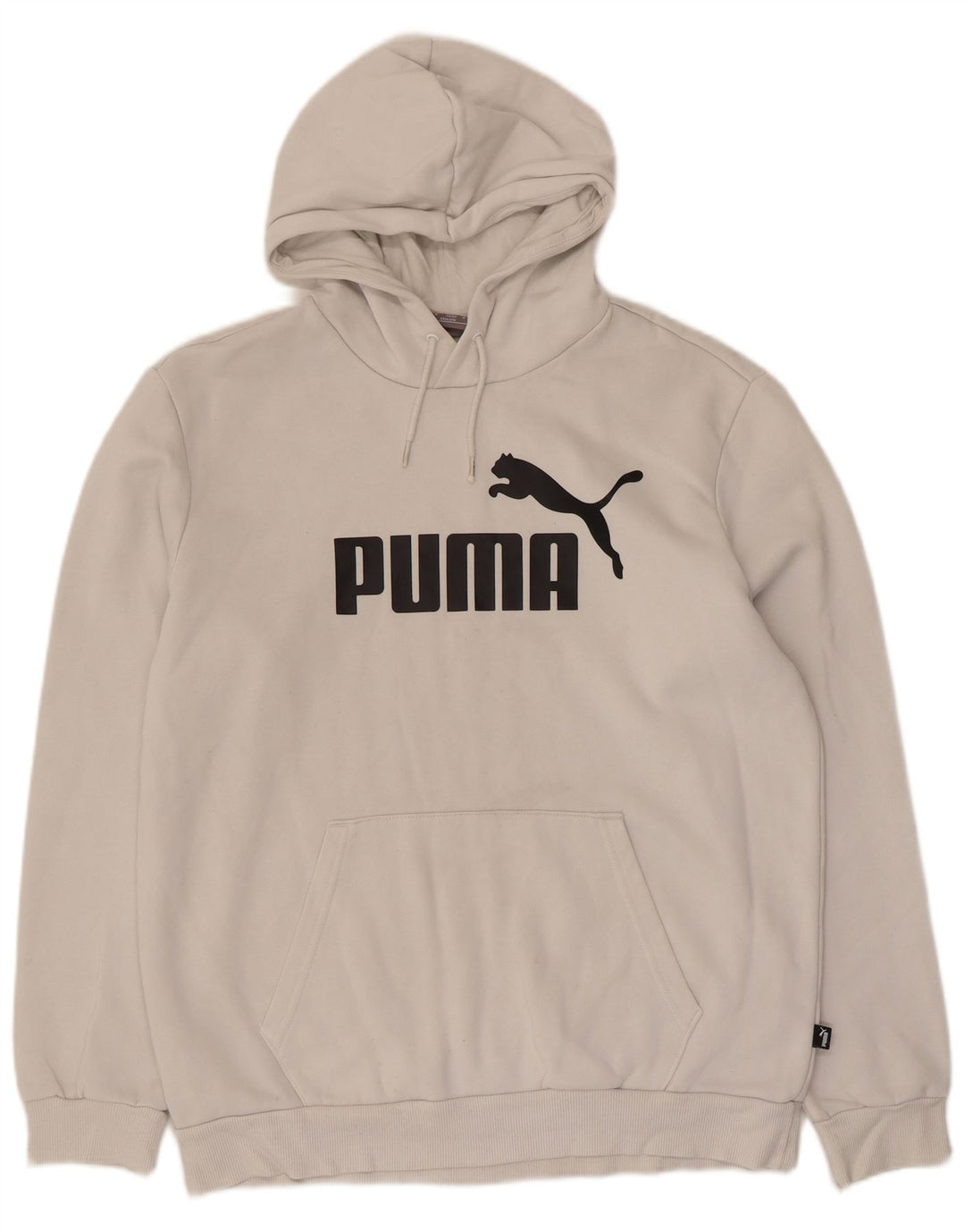 Felpa con cappuccio grafica da uomo Puma in cotone bianco medio