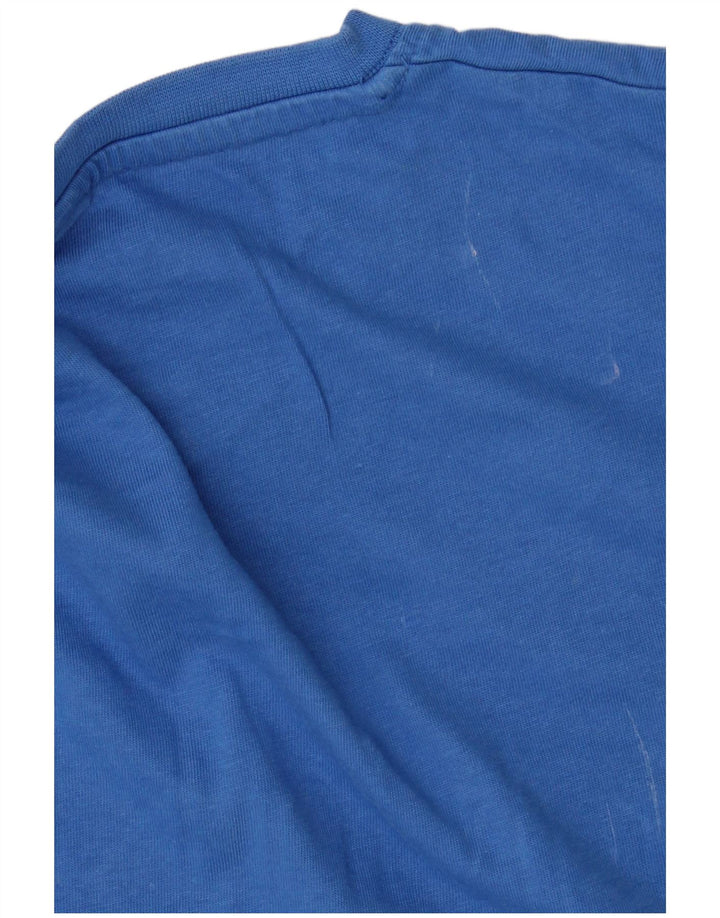 T-shirt da uomo Ellesse Top in cotone color block medio blu navy