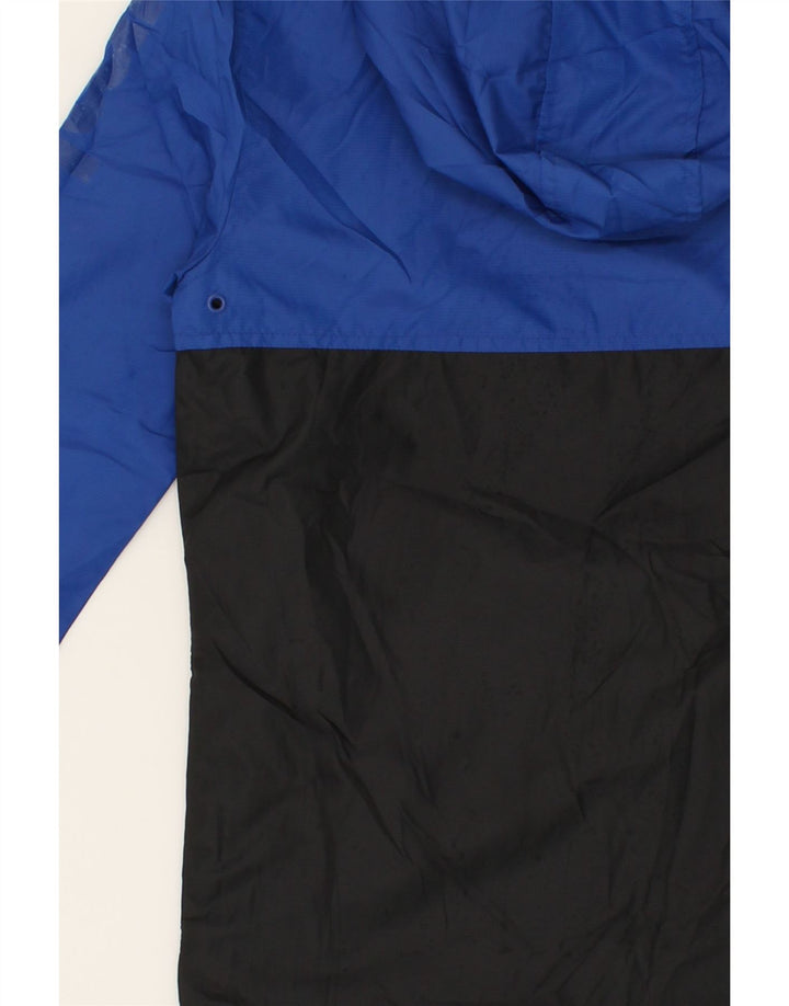UMBRO Boys Graphic Hooded Anorak Jacket 12-13 Years Blue Colourblock Vintage Umbro and Second-Hand Umbro from Messina Hembry 