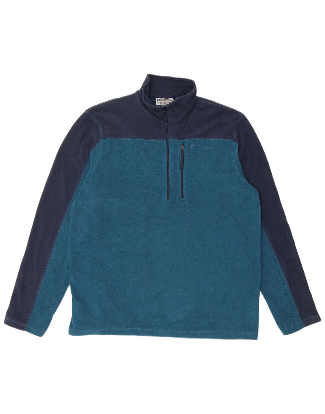 MOUNTAIN WAREHOUSE Maglione in pile da uomo color block medio blu navy