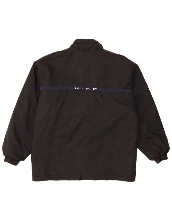 Giacca a vento grafica Nike da ragazzo 12-13 anni grande in nylon nero