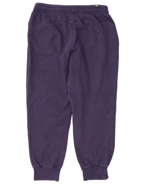 Pantaloni da tuta da uomo Puma Joggers medi in cotone blu navy