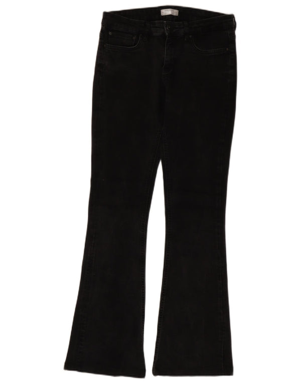 Jeans svasati da donna Zara EU 38 Small W28 L31 cotone nero